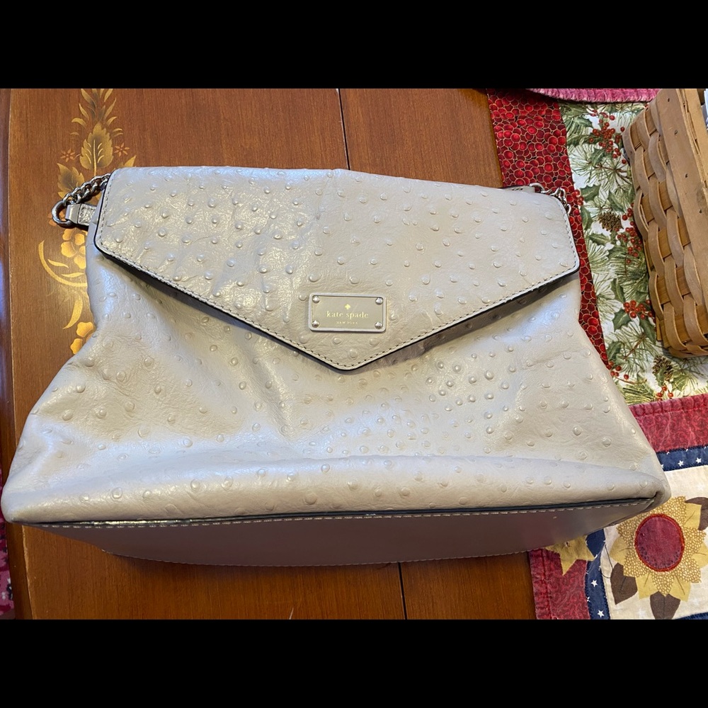 Kate Spade ♠️ Leena ostrich bag